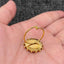 Shattered Shell 18K Gold Plated S.Steel Scallop Ring - FGS