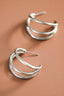 Tarnish-Resistant Waterproof Stainless Steel Hoop Earrings - 7133