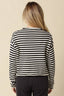 Elina Striped Collar Knit Top