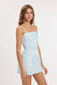 IVY MANTRA PATTERN TILE BORDER MINI DRESS