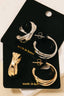Layered Flat Hoop Earrings