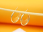 18K Gold Filled Designed Hoop Earrings - 19mm Diameter - Hallelu Clothing Boutique