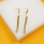 18K Gold Filled Herringbone Snake Chain Drop Earrings - Hallelu Clothing Boutique
