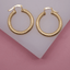 18K Gold Filled Textured Hoop Earrings | Gold Filled Hoop Earrings - Hallelu Clothing Boutique