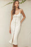 Latte Run Midi Dress