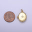 Gold Filled Oval Locket Photo Locket