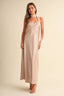 Scarf Set Sleeveless Midi Dress