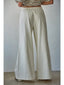 Woven Denim Wide Leg Pants