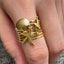 Conch & Shell & Starfish 18K Gold Plated SS Ring - FGS