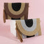 Tonal Arch Woven Straw Envelope Clutch