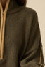 Textured Knit Half-Zip Mock-Neck Sweater