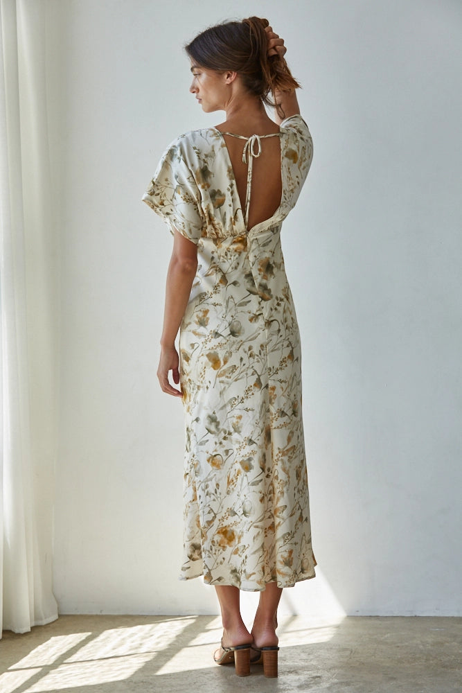 Buttercream Blossom Midi Dress L / Cream Buttercream Blossom Midi Dress L / Cream