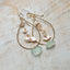 Keshi Pearl & Frosted Teardrop Earrings