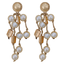 Coastal Beaded Pearl Earrings