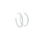 Thin CZ Minimalist Hoop Earrings (K374)
