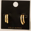 Gold Dipped Double Hoop Earrings