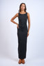 Sleek Shadow Maxi Dress