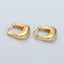 24K Gold Filled Square Latch Earrings