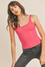 Double Layered Square Neck Tank Top
