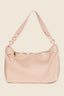 Pleated Faux Leather Rectangle Bag