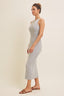 Stretchy Rib Sweater Slim Bodycon Midi Dress
