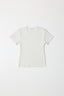 White t-shirt on a light gray background