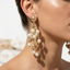 Coastal Beaded Pearl Earrings
