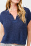 Navy knitted sweater