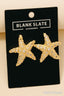 Textured Starfish Stud Earrings