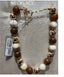 Brown & White Natural StoneNecklace