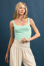 Double Layered Square Neck Tank Top
