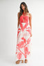Crimson Tropic Maxi Dress