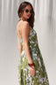 Olive Bloom Midi Dress