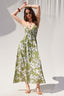 Olive Bloom Midi Dress