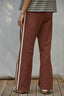 Terracotta Trail Stripe Pant - waist and drawstring detail