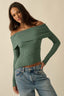 Emerald Edge Knit Top