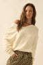 Slouch & Seam Sweater