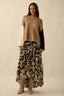 Shadow Blossom Maxi Skirt