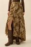 Mocha Meadow Maxi Skirt