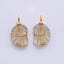 18K Gold Filled Nautilus Sea Shell Drop Pendant