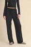 Black wide-leg pants 