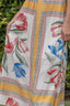 Printed Off Shoulder Smocked Bodice Maxi Dress
