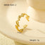 Ocean Starfish Shell Stainless Steel Ring_CWMM12421