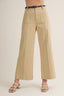 Belted Front Tuck Detail Pants