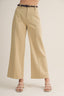 Belted Front Tuck Detail Pants