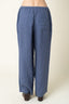 Blue pants on a white background