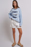 Seaside Sardine Oversized Summer Knit Sweater