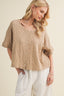 Short Sleeve Button Down Top