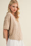 Short Sleeve Button Down Top