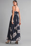 Tropical Print Self Tie Cami Maxi Dress
